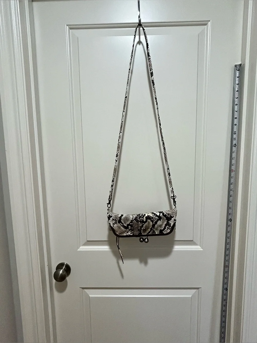 Jessica Simpson Snake Print Crossbody Bag like new. Keychain & card holder too